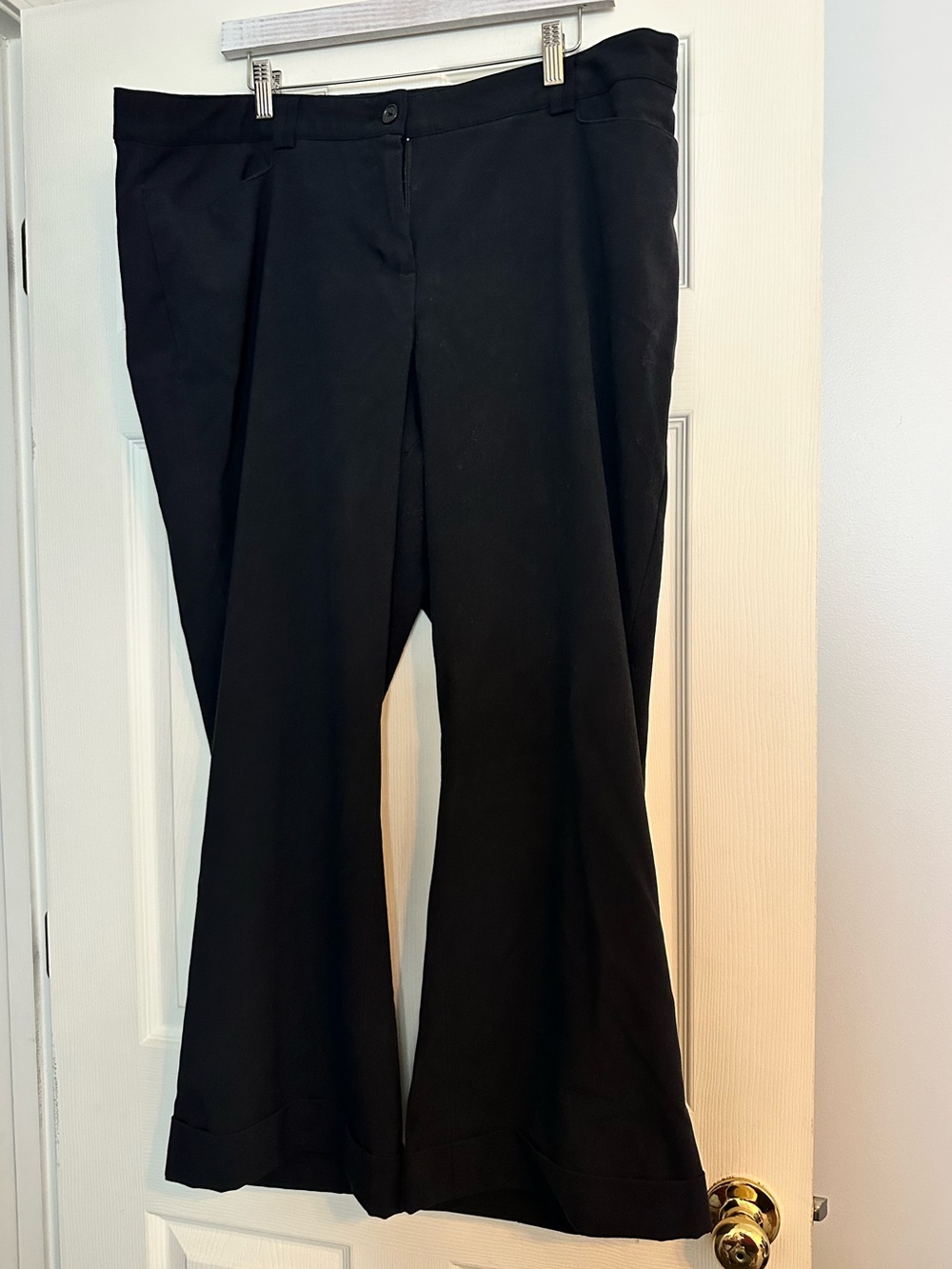Lane Bryant Black Boot-Cut Petite Dress Pants